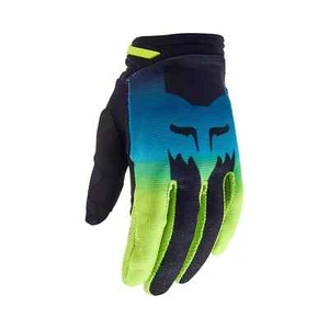 FOX RACING YOUTH GIRLS 180 FLORA GLOVES BLK/YLW SIZE MEDIUM - 31393-019-YM - Picture 1 of 2