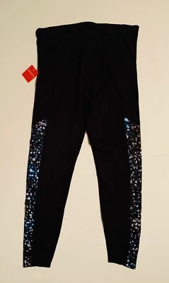 Spanx By Sara Blakely - Leggings Largos Estampado Cósmico - Talla 1X - Negros Foto 1 de 4