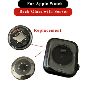 Pour Apple Watch Series 4 5 SE 6 7 8 housse en verre arrière fréquence cardiaque pièces capteur HR - Photo 1 sur 5