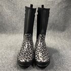 Capelli Boots Womens 9 Black Leopard Print Insulated Waterproof Slip Resistant