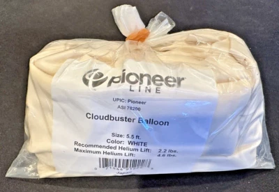 Pioneer 5.5' Giant Cloudbuster Balloon (White)