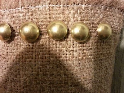 Brass-Gilt 7/16"Dia 1/2"LNails Decorative Upholstery Tacks Nail 100-200-500-1000 - Image 1 of 3