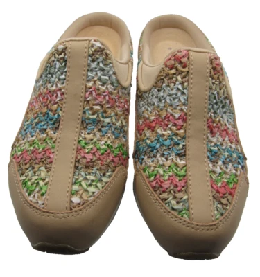 EASYSPIRIT WOMEN'S TRAVELTIME609 SLIP ON MULES TAN SIZE 7M VGUC - Image 1 of 4