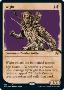 [4x] Wight - Showcase Near Mint, English AFR Extras MTG Magic - Picture 1 of 1