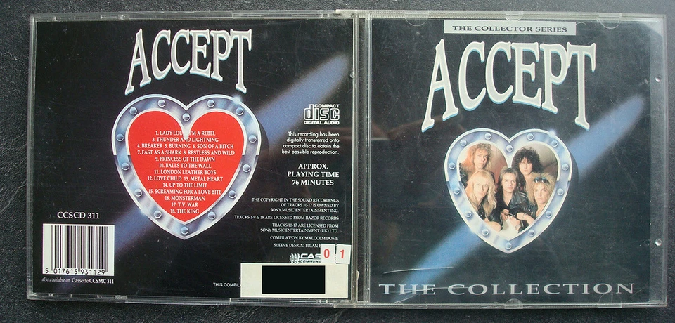 Accept – The Collection (1991) 18 tracks - Bild 1 von 1