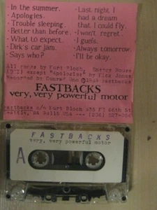 Fastbacks- Very, very powerful motor   Demo Cassette - Picture 1 of 1