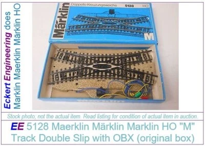 NEW Märklin HO 5128 Double Slip Track, same geometry as 5114 Crossing - Image 1 of 2