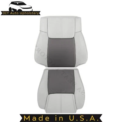 Cubierta superior/inferior gris 2 tonos para pasajero Jeep Commander 2006-2010 cuero sintético Foto 1 de 4