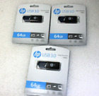 NEW 1 lot of 3 HP 64 GB x900w USB 3.0 Flash Drive​ , Total 192GB