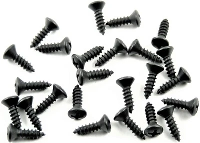 Mopar Black Interior Trim Screws- #6 x 1/2" Long- #6 Oval Head- 25 screws- #264 - Image 1 of 4