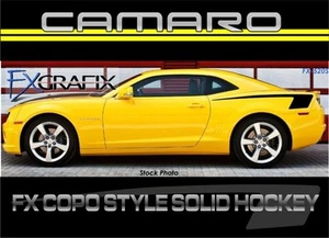 2010 - 2019 Chevrolet Camaro COPO Style Hockey Solid Body Stripes Graphics - Picture 1 of 2