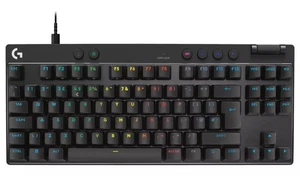 Logitech Pro X TKL RAPID Wired Gaming Keyboard Black LIGHTSYNC RGB Rapid Trigger - Picture 1 of 5