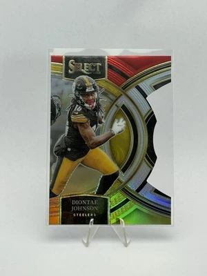 2023 Panini Select #124 Diontae Johnson Red and Yellow Prizms Die Cuts - Image 1 of 2