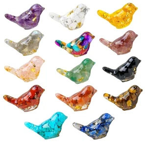 Bird Figurines Contemporary Bird Shape Crystal Display Statues, 5PCS SET - Picture 1 of 21