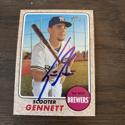 Scooter Gennett Signed 2017 Heritage IP Auto #262 - Image 1 of 2