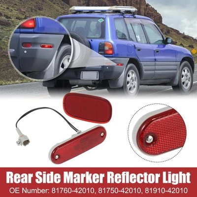 Juego de luces de señalización laterales reflector de parachoques trasero para Toyota RAV4 1996-2004 Foto 1 de 4