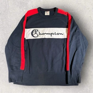 Vintage Champion Todd Snyder Cuello Redondo Para Hombres 2XL Azul Marino Blanco EE. UU. Bolsillo RARO Desvanecimiento - Imagen 1 de 15