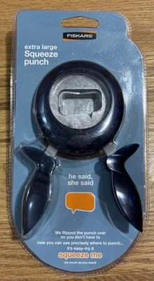 Punzón de compresión extra grande FISKARS - Él dijo, ella dijo (NUEVO) Foto 1 de 3