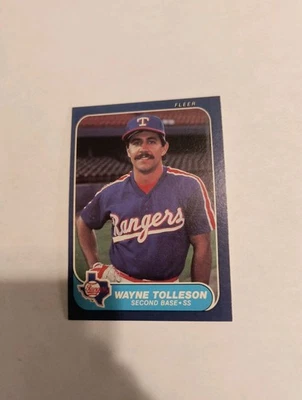 WAYNE TOLLESON 1986 FLEER #573 FREE SHIPPING - Image 1 of 2