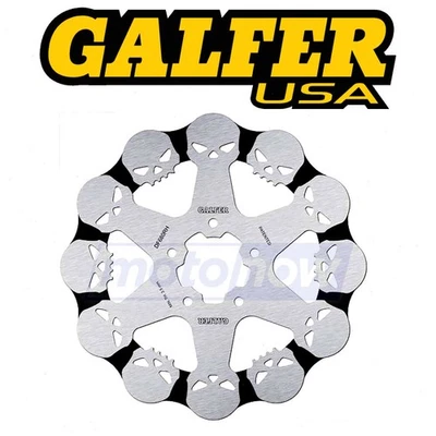 Galfer Brakes Front Standard Skull Brake Rotors for 2004-2006 Harley lg Foto 1 de 4