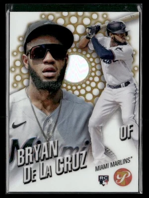 2022 Topps Pristine Fresh Faces Gold Refractor #FF-14 Bryan De La Cruz RC - Image 1 of 2