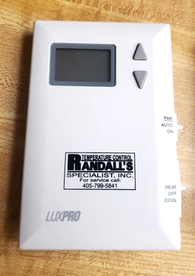 LuxPro PSD011B Pro Digital Thermostat Heat/Cool Fan Control - Image 1 of 4