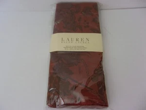 NEW 4 Lauren  Ralph Lauren Campbell Jacquard/Rust Leaf 20"x 20" Dinner Napkins - Picture 1 of 6
