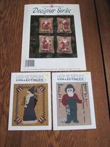 Colección Prairie Schooler Santa 1988-91 y 2 coleccionables hechos en casa Santas - Imagen 1 de 2