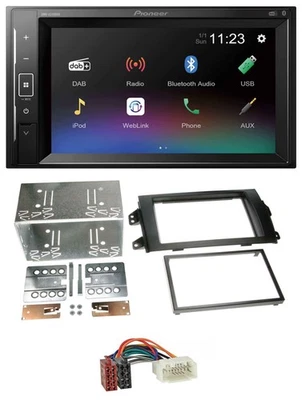 Pioneer DAB MP3 2DIN Bluetooth USB Autoradio für Fiat Sedici Suzuki SX 4 ab 06 - Bild 1 von 4