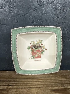 Ancien plat à fraises sauvages Wedgwood Queen's Ware Sarah's Garden Fragaria Vesca - Photo 1/7