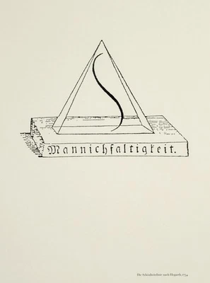 U. GROSSARTH (*1952), Die Schönheitslinie nach Hogarth 1754,  1991, Offsetdruck - Bild 1 von 4