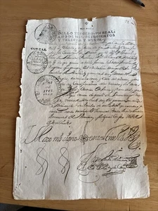 Italy Italian one page document from 1748 277 years old antique - Picture 1 of 3