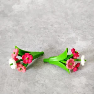 Playmobil Flowers Pink White x2 Plant Greenery A15 - Picture 1 of 3