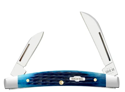 Case xx Knives Small Congress 02845 Jigged Blue Bone Pocket Knife Stainless - Image 1 of 4