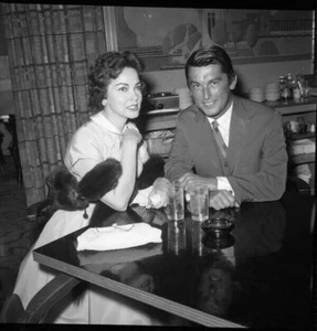 Negativo de cámara Kathryn Grayson Robert Evans años 50 vintage original 2,25 x 2,25 - Imagen 1 de 1