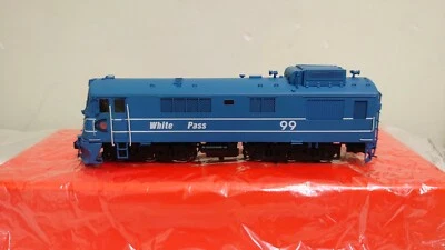 PSC Brass White Pass WP&Y GE Class 90 Diesel Locomotive (Blue) - HOn3 - Image 1 of 4