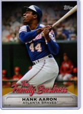 Hank Aaron 2019 Topps Update The Family Business 5x7 Gold #FB-11 /10 Braves 