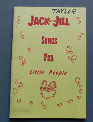 Jack and Jill Songs for Little People: Happy Harmonizing - 1961 songbook sheet m - Image 1 of 4