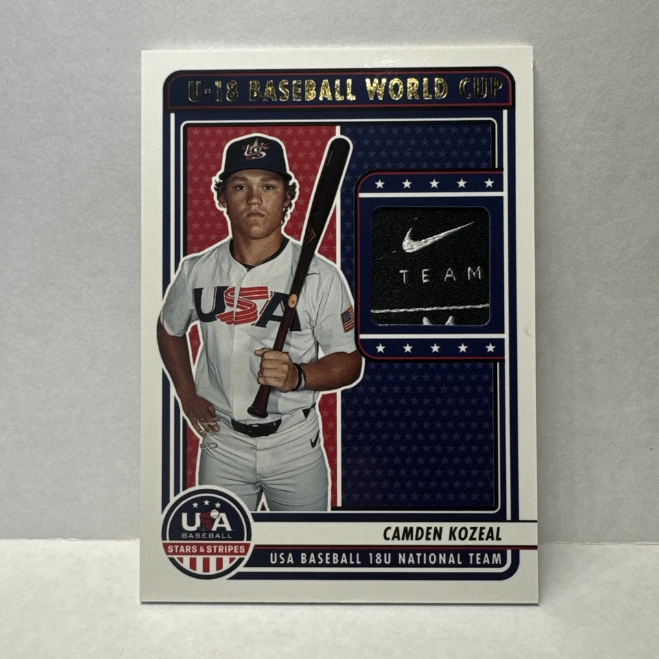 Camden Kozeal 2023 Stars & Stripes - USA U-18 World Cup TAG RELIC - 3/8 - Image 1 of 4