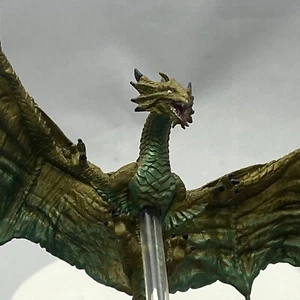 Wiz Kids 2014 D&D TYRANNY of DRAGONS-BRONZE DRAGON 4.5" (w/stand) Figure 24/45 - Picture 1 of 6
