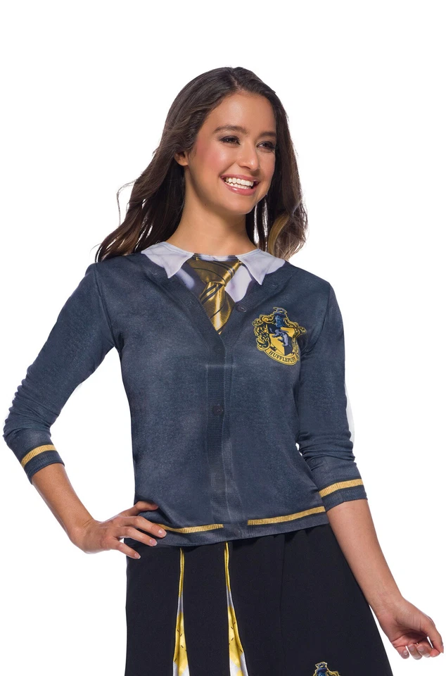 Harry Potter Hogwarts House Hufflepuff Printed Top Adult Costume - Image 1 of 1