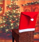 6 Christmas Chair Covers Dinner Table Santa Hat Home Decorations Ornaments Gift