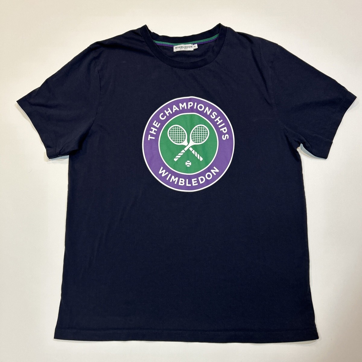 希少】ヴィンテージWIMBLEDON テニスTシャツ ブルーXL - ウェア 希少】ヴィンテージWIMBLEDON テニスTシャツ ブルーXL - ウェア
