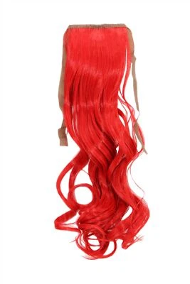 Haarteil ZOPF Rot wellig 45cm YZF-TC18-113 Band Haar Klammer Haarverlängerung - Bild 1 von 2