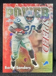 🔥1998 Topps Chrome “Power and Speed” #2 BARRY SANDERS “Mr Excitement” MINT!! - Picture 1 of 2