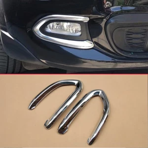 Faro antiniebla cromo borde para Fiat 500X 2015-2018 lámpara cubierta accesorios - Imagen 1 de 6