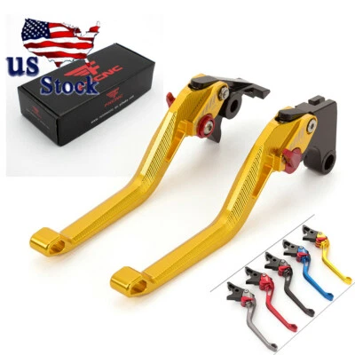 Palancas de freno de embrague 3D ajustables CNC doradas para Kawasaki Ninja250R 2008-2012 2009 Foto 1 de 4