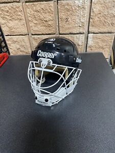 Black Cooper SK2000 L Goalie Helmet With HM30 Cage