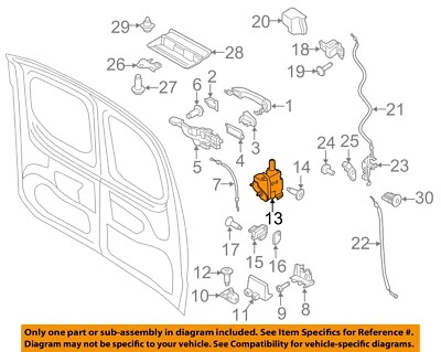 FORD OEM 14-23 Transit Connect Back Door Lock Hardware-Latch DT1Z6143288G - Image 1 of 2