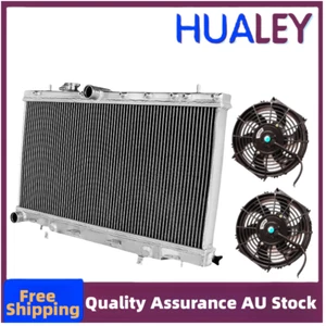FIT Subaru Impreza Wrx STI GDB GDA GD 2002-2007 03 04 05 Aluminum Radiator+FAN - Picture 1 of 7